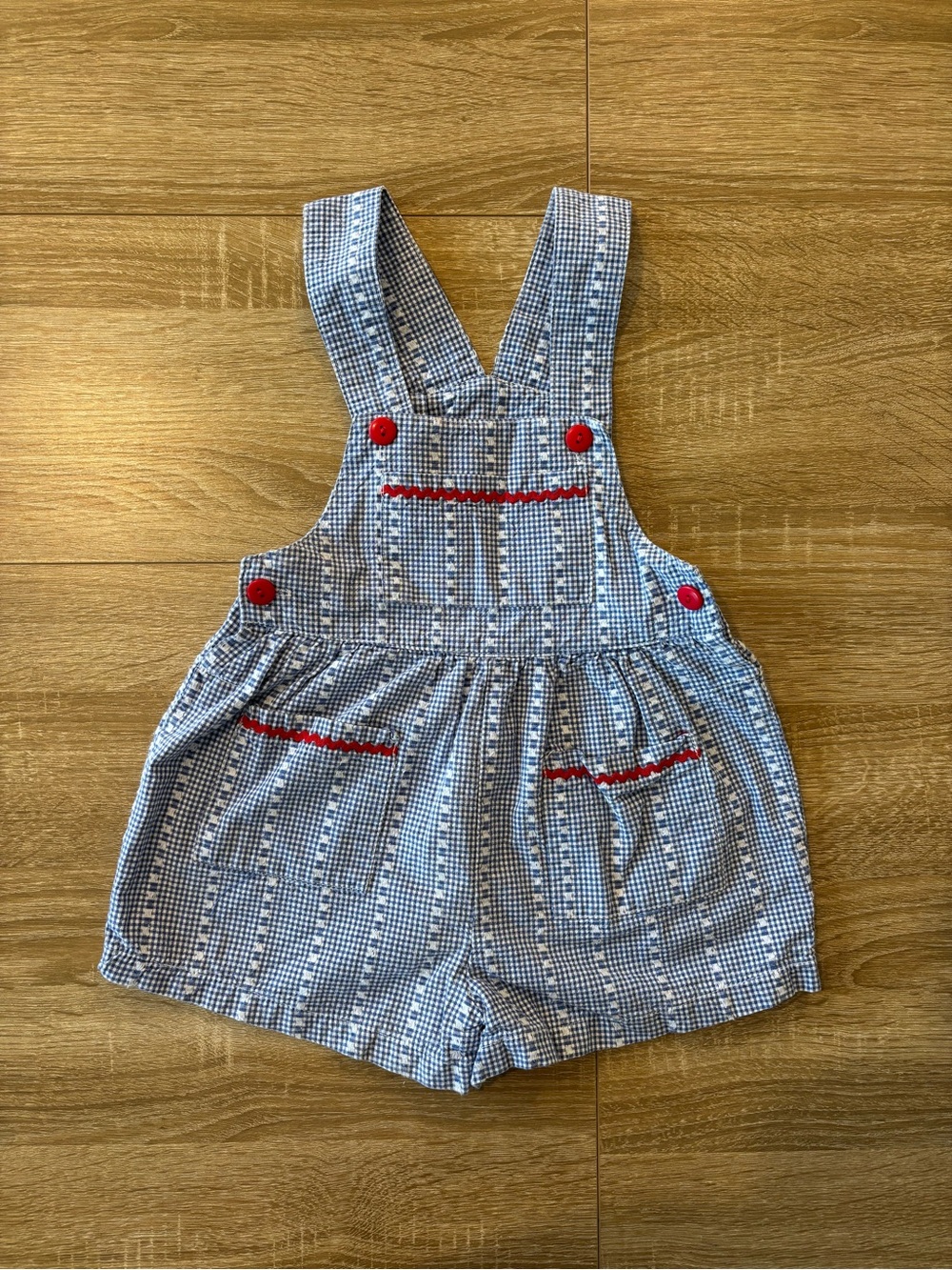 vintage sprockets gingham overalls size 3T